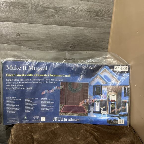 2010 Mr Christmas Make It Musical Signing Weight Activated Doormat 41484 - Picture 1 of 10